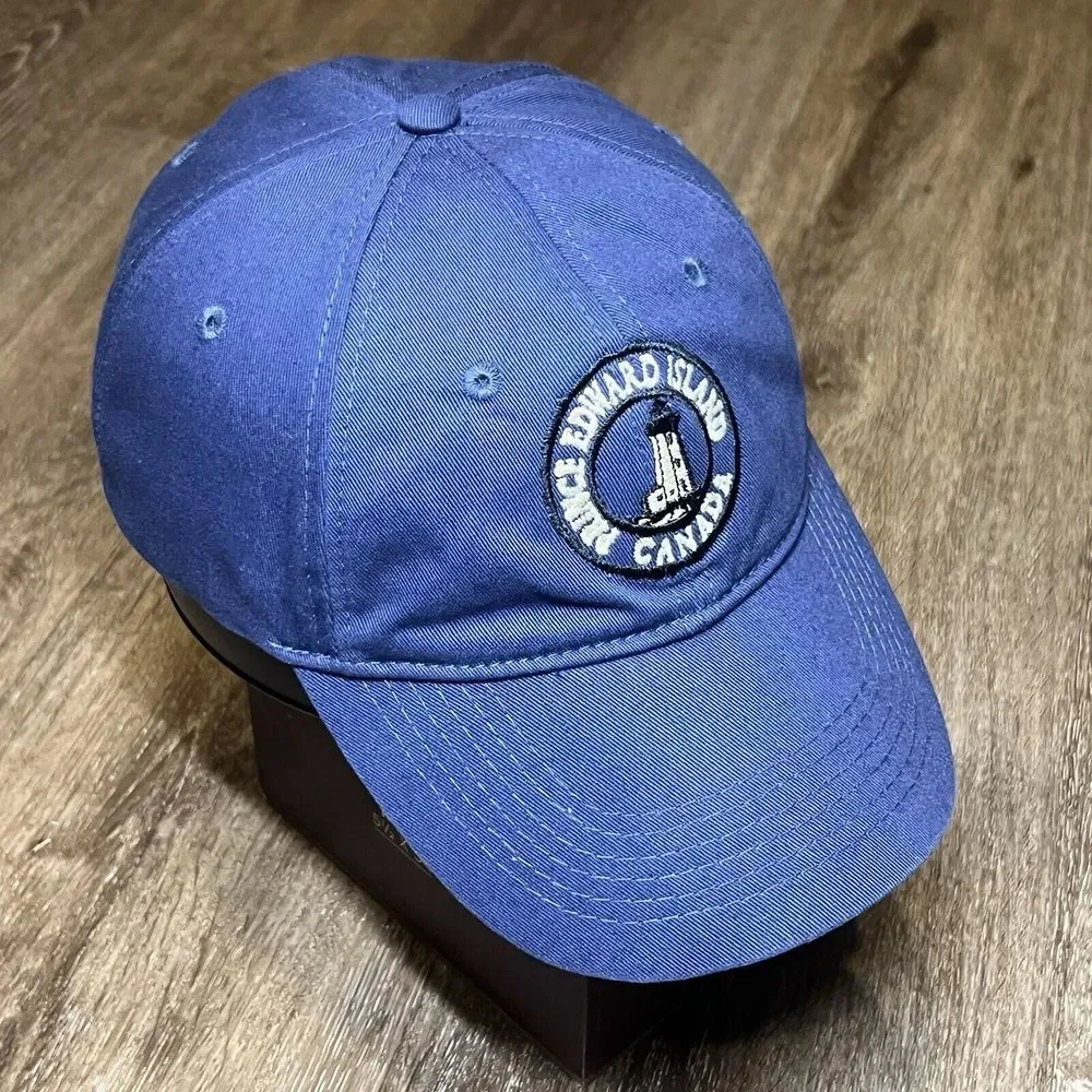 Prince Edward Island Canada Hat Blue White Dad‎ Cap Embroidered Patch Logo